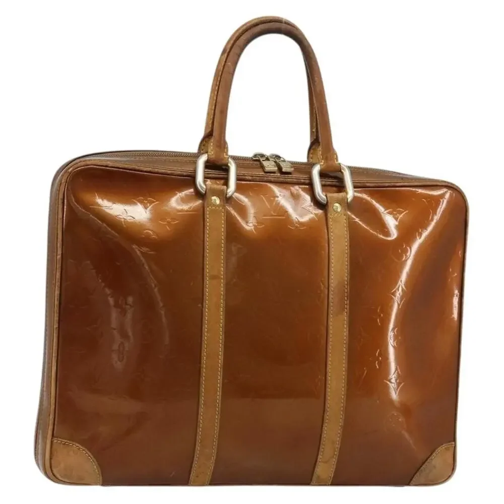 Louis Vuitton Monogram Vernis Van Damme Handbag Gold